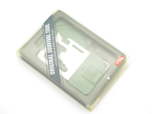 Vintage '80s Hasegawa Knives Green Seki Japan 3" Survival Multi Tool Wrench Card