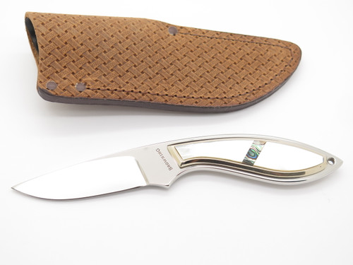 Vintage Browning 378 Custom Seki Japan Pearl Mirror Blade Fixed Knife