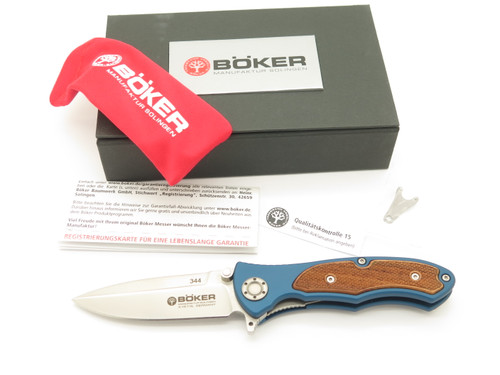 Boker 110121 Turbine II FB Limited Edition Blue Anodized Folding Pocket Knife