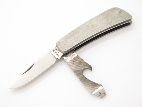 Vintage Kershaw Kai 5800 Seki Japan Gentleman Bottle Opener Folding Pocket Knife