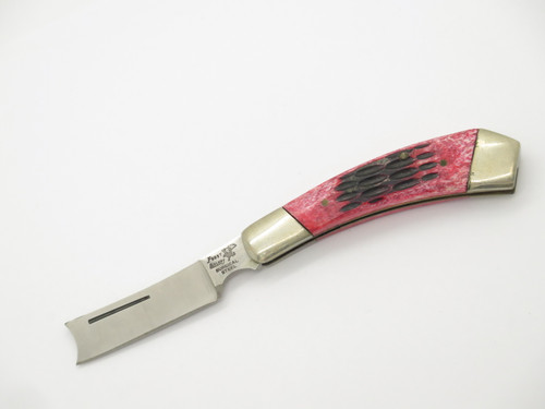 Vintage 1980s Frost Cutlery Razor Seki Japan 3" Pink Bone Folding Pocket Knife