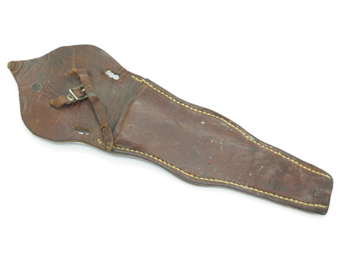 Vintage Leather Fixed 7.5" Blade Knife Sheath Scabbard Frog?