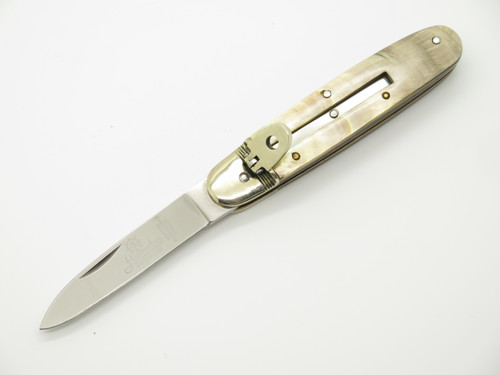 Hubertus Oval Barrel Springer Solingen Rostfrei Geschmiedet Germany Automatic MOP Cigar Folding Knife