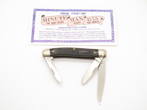 Vintage Schrade SW Cut MM2 Minute Man 1775 USA Stockman Folding Pocket Knife