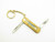Vintage USA Amassador Gentleman Brass Advertising Folding Pocket Keychain Knife