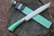 Masano Toyokuni TKA-003 Urusi Japan 8.26" Green Fixed Damascus Hunting Knife
