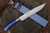 Masano Toyokuni TKA-002 Urusi Japan 8.26" Blue Fixed Damascus Hunting Knife