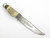 Vintage Edge Mark Solingen Germany Stag Handle Fixed Blade Hunting Knife