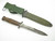 Vintage US M3 1943 Reproduction Marine Fixed Blade Fighting Knife M8A1 Scabbard