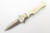 Vintage Magnum Boker White Micarta Stainless Folding Boot Linerlock Pocket Knife