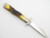 Vtg 1977 Case XX 5111 1/2 Blue Scroll Stag Cheetah Swing Guard Knife