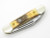 Vintage 1986 Case XX 5394 NKCA Stag 3 Bld Folding Gunboat Canoe Pocket Knife