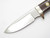 Vtg Khyber Kabar 2650 Etch Seki Japan Micarta AUS-6A Fixed Blade Hunting Knife