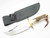 Vtg 1988 Buck 905 Mountain Man Custom Shop Sambar Stag Fixed Bowie Hunting Knife