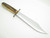 Vintage Kabar J. Bowie Stag Fixed Blade Bowie Hunting Knife And Sheath