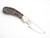 Vtg Frost Seki Japan Small Palm Skinner Fixed Blade Hunting Knife and Sheath