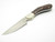 Vtg Frost Seki Japan Small Palm Skinner Fixed Blade Hunting Knife and Sheath