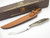 Vtg Grohmann Dh AG Russell 2 Bird & Trout Fixed Blade Hunting Knife Stag DHR-H2s