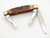 Vtg 1980s Browning 341 Seki Japan AUS-8A Bone Folding Stockman Pocket Knife