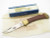 Vtg American Blade Parker Seki Japan Wood Handle Folding Hunter Knife