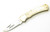 1980s Vintage 11-340 Explorer Imai Seki Japan 3.75" Lockback Smooth Bone Knife