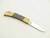 Vintage 1970s Open Road Seizo Imai Seki Japan 3" Folding Lockback Wood Knife