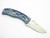 Spyderco PITS C192TIBLP Blue Titanium N690Co Folding Pocket Knife