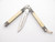 Vintage 1980s Virginia Tak Fukuta Handmade Seki Japan Bone Handle Folding Balisong Butterfly Knife