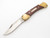 Vtg 1980s Montana Tak Fukuta Seki Japan 5" Brass Folding Hunter Lockback Knife