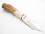 1990s A.G. Russell Custom ATS-34 Stag Fixed Drop Point 3.25" Blade Hunting Knife