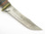 Vtg c. 1930s Western Boulder L66 Stacked Leather Fixed Blade Hunting Knife