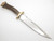 Custom Idaho Finished Bob Engnath Blade Antler Fixed Blade Bowie Knife