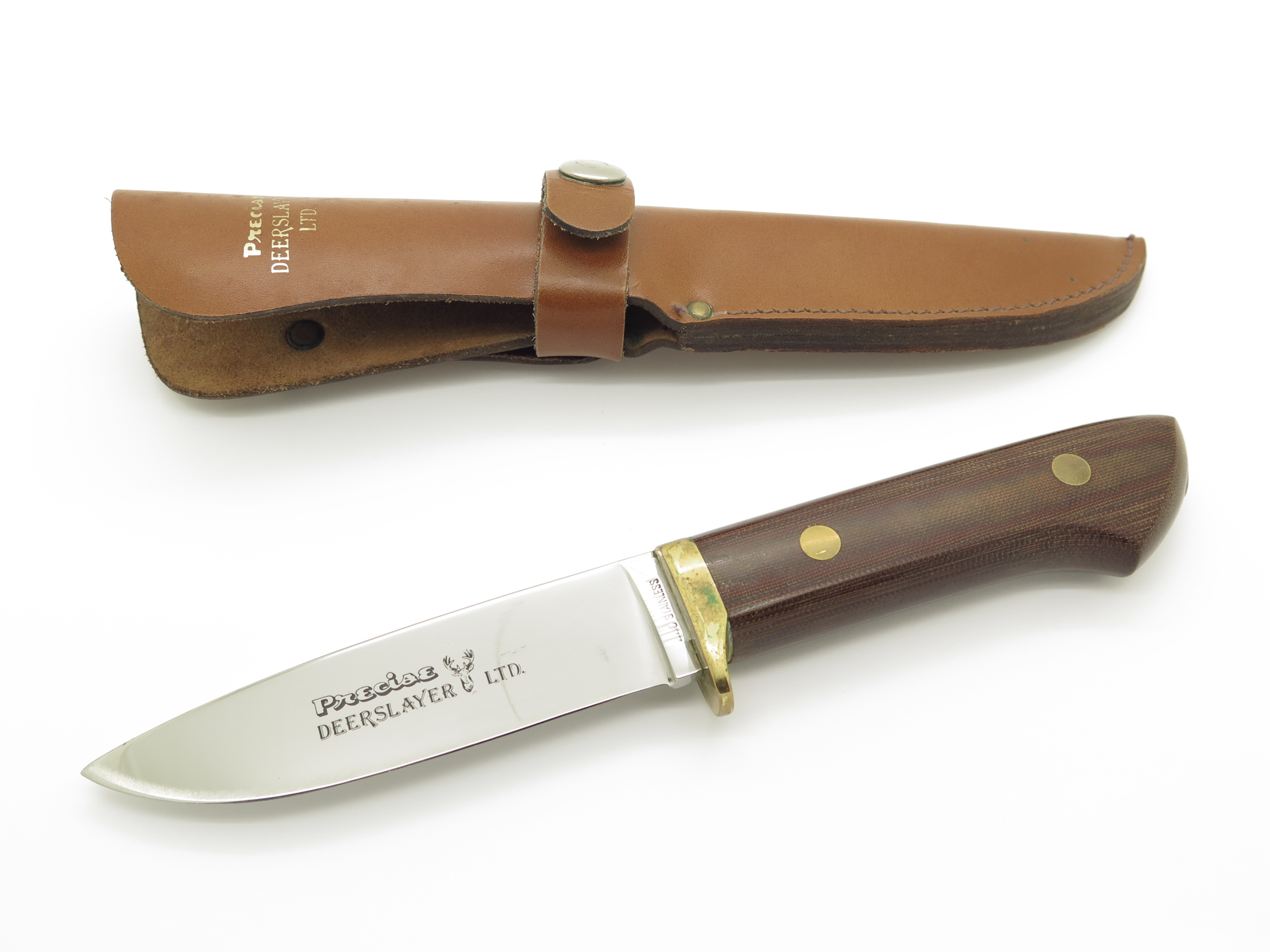 Vintage 1970s Precise Deerslayer Seki Japan Drop Point Fixed Blade