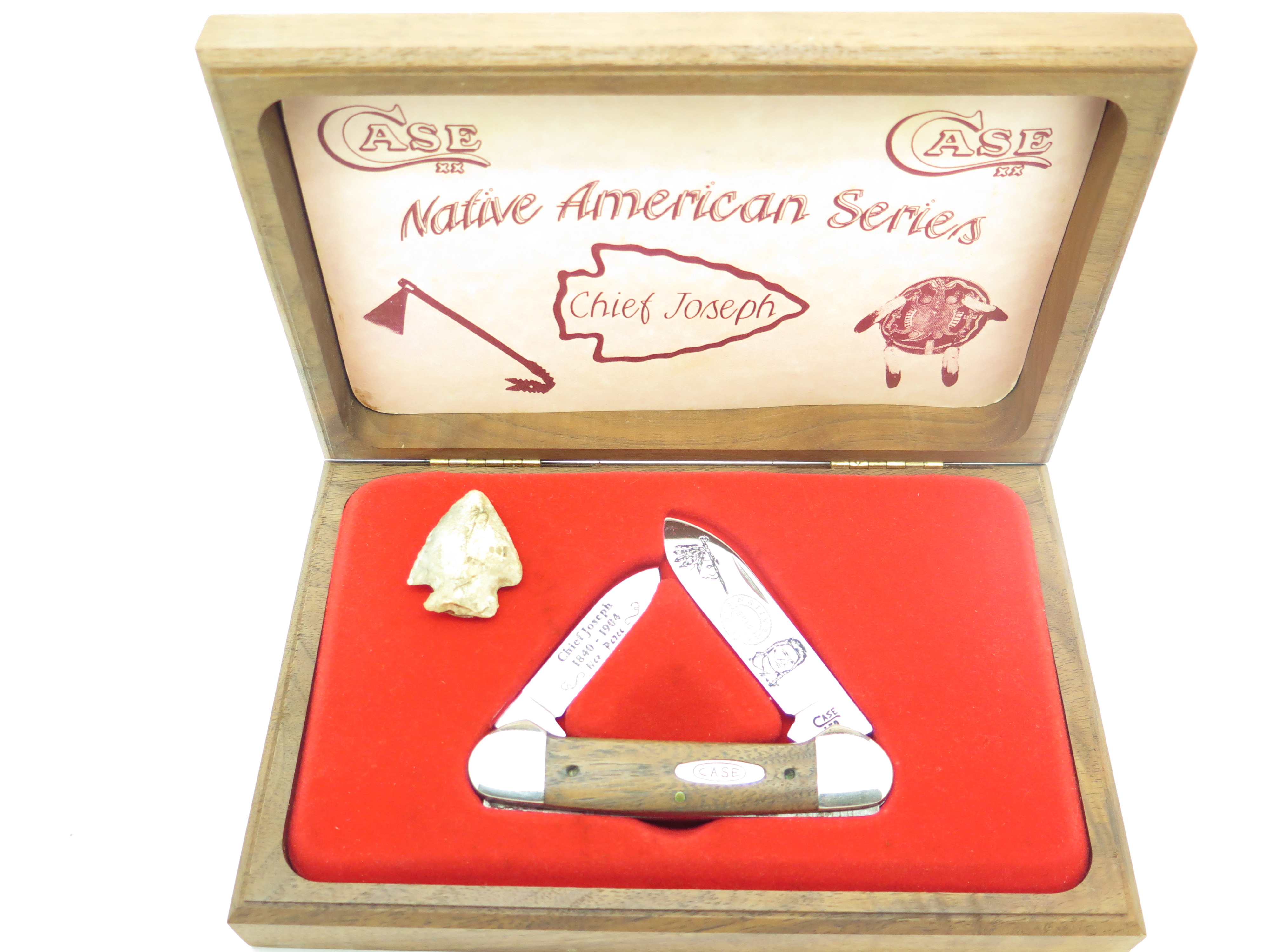 Vtg 95 Case XX 12131 Canoe Native Series Chief Joseph