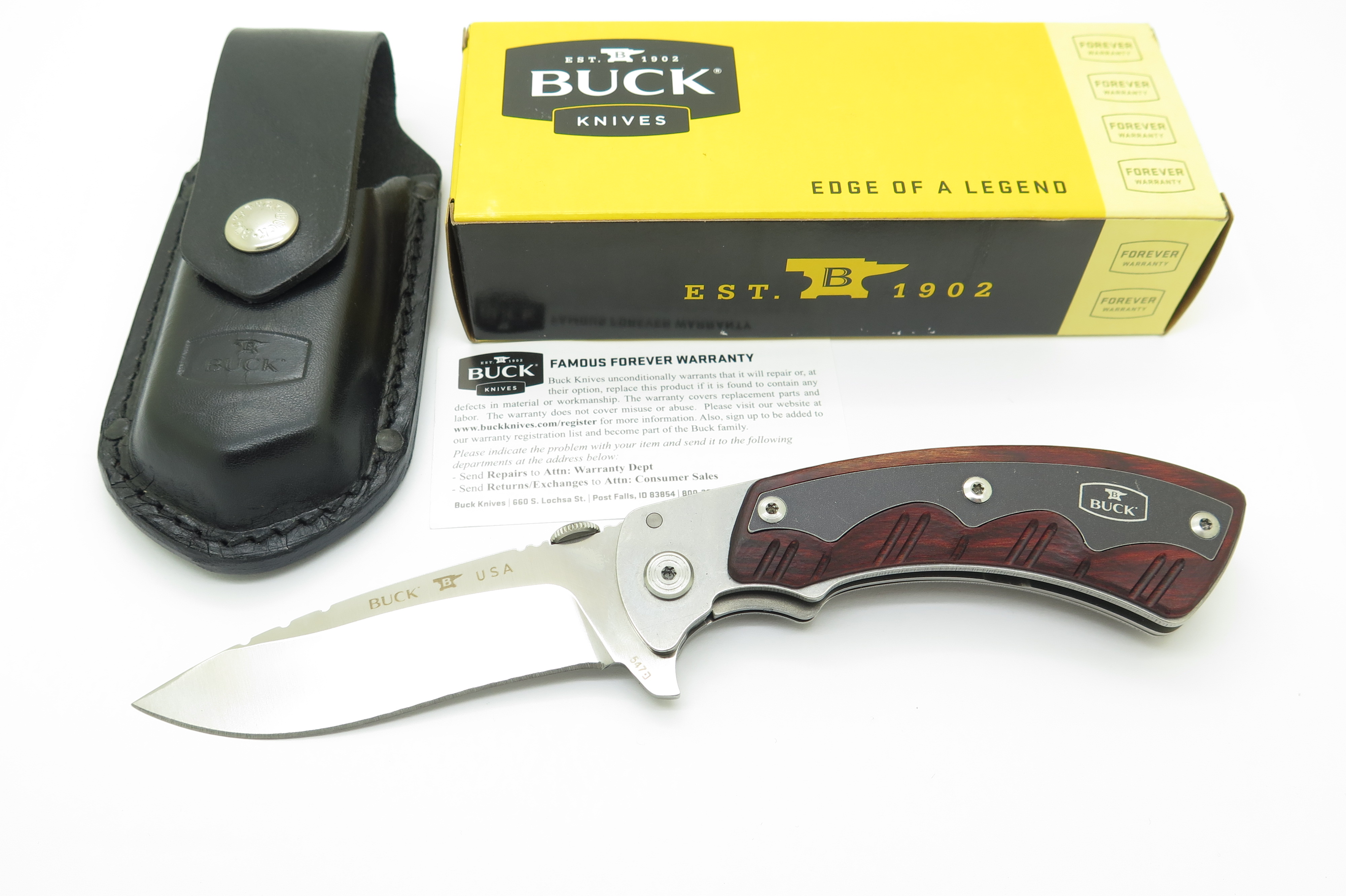 2016 Buck 547 Open Season Folding Skinner S30V Hunter Knife