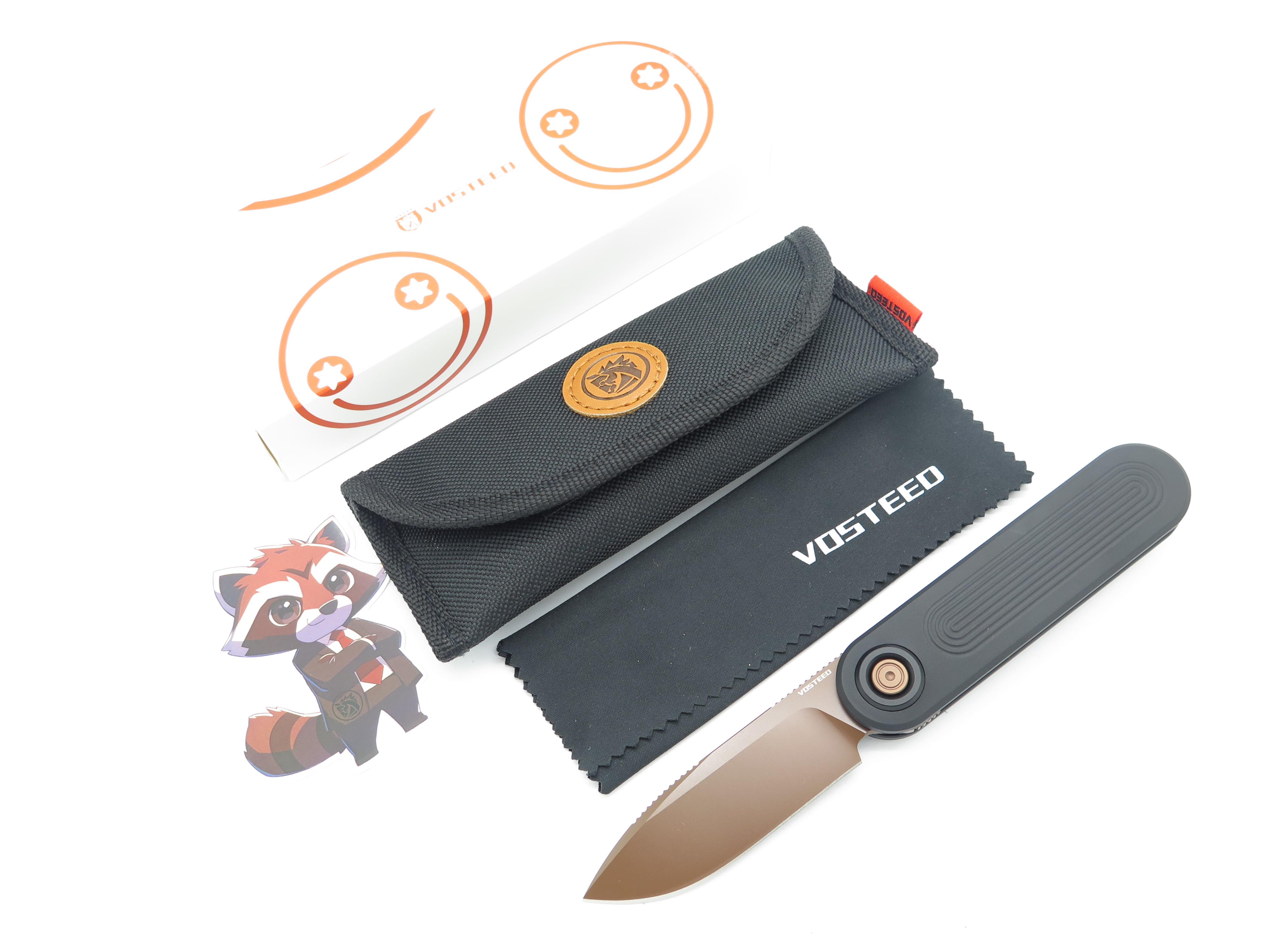 Vosteed Corgi 295 Vanchor Lock Copper Dune S35VN Front Flipper