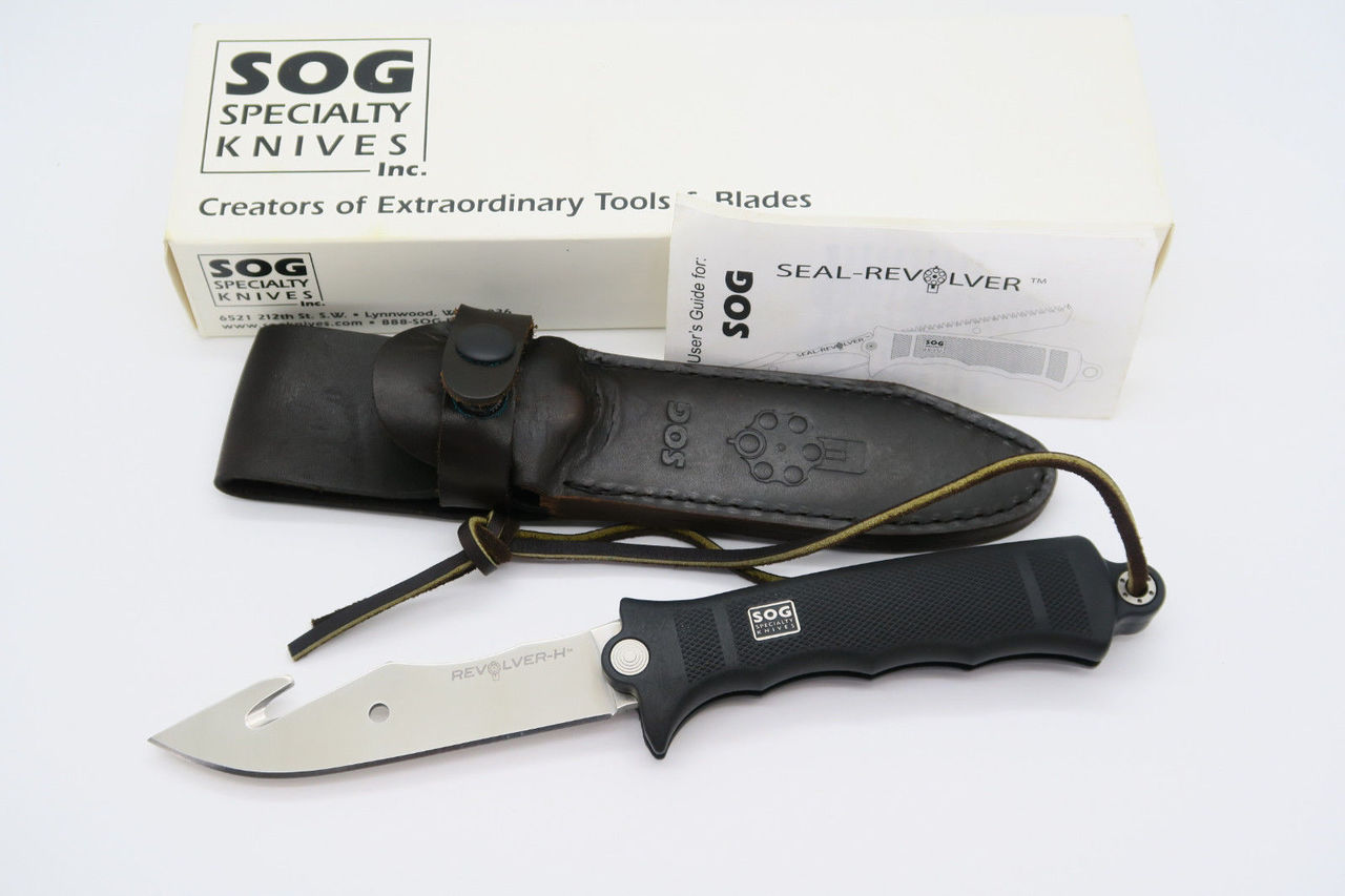 爆買い！希少なUSA製 オリジナル SOG Seal Revolver ハンティングナイフ、狩猟刀