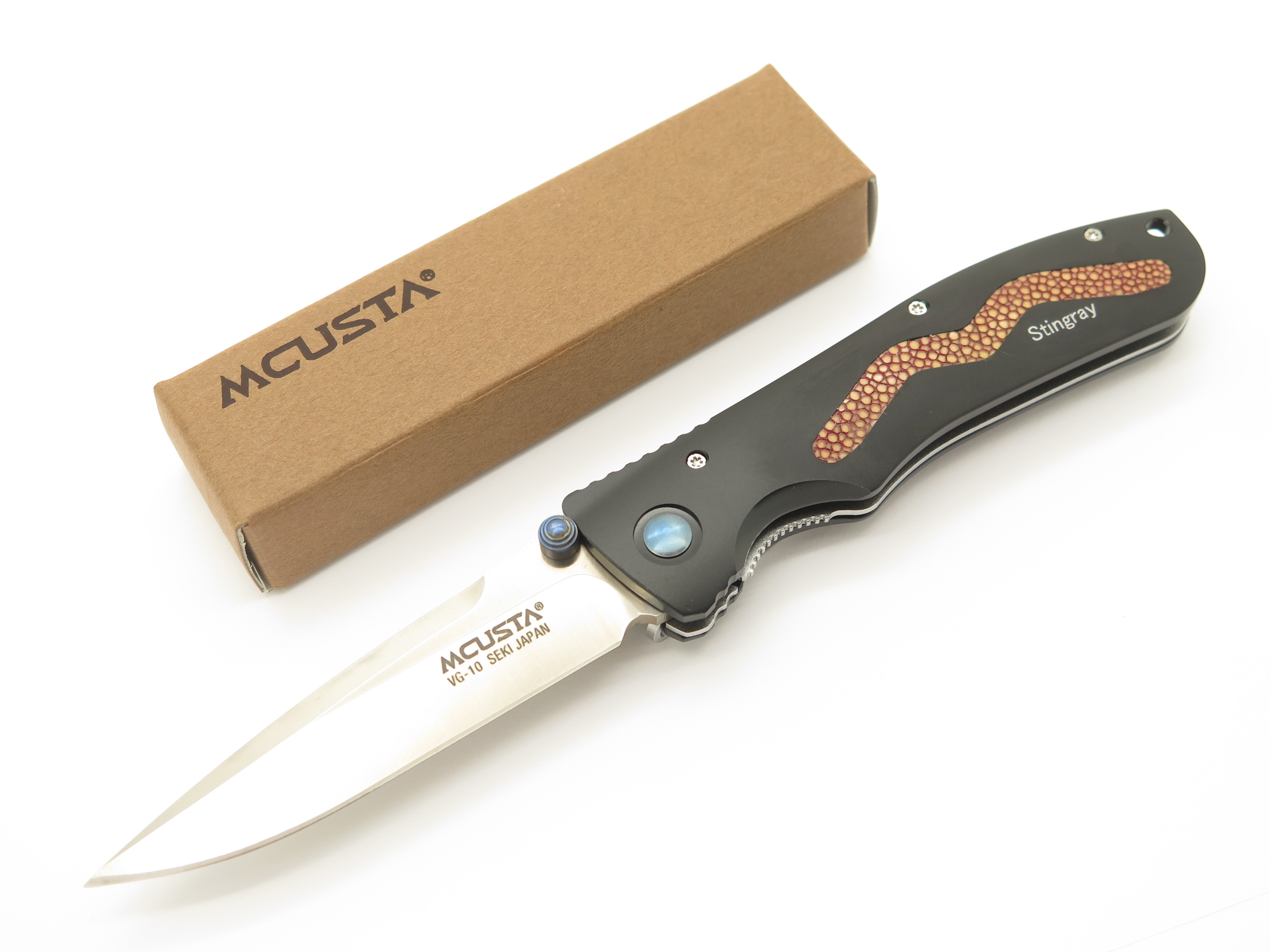 Mcusta Seki Japan MC-102 Stingray Black Aluminum VG-10 Folding