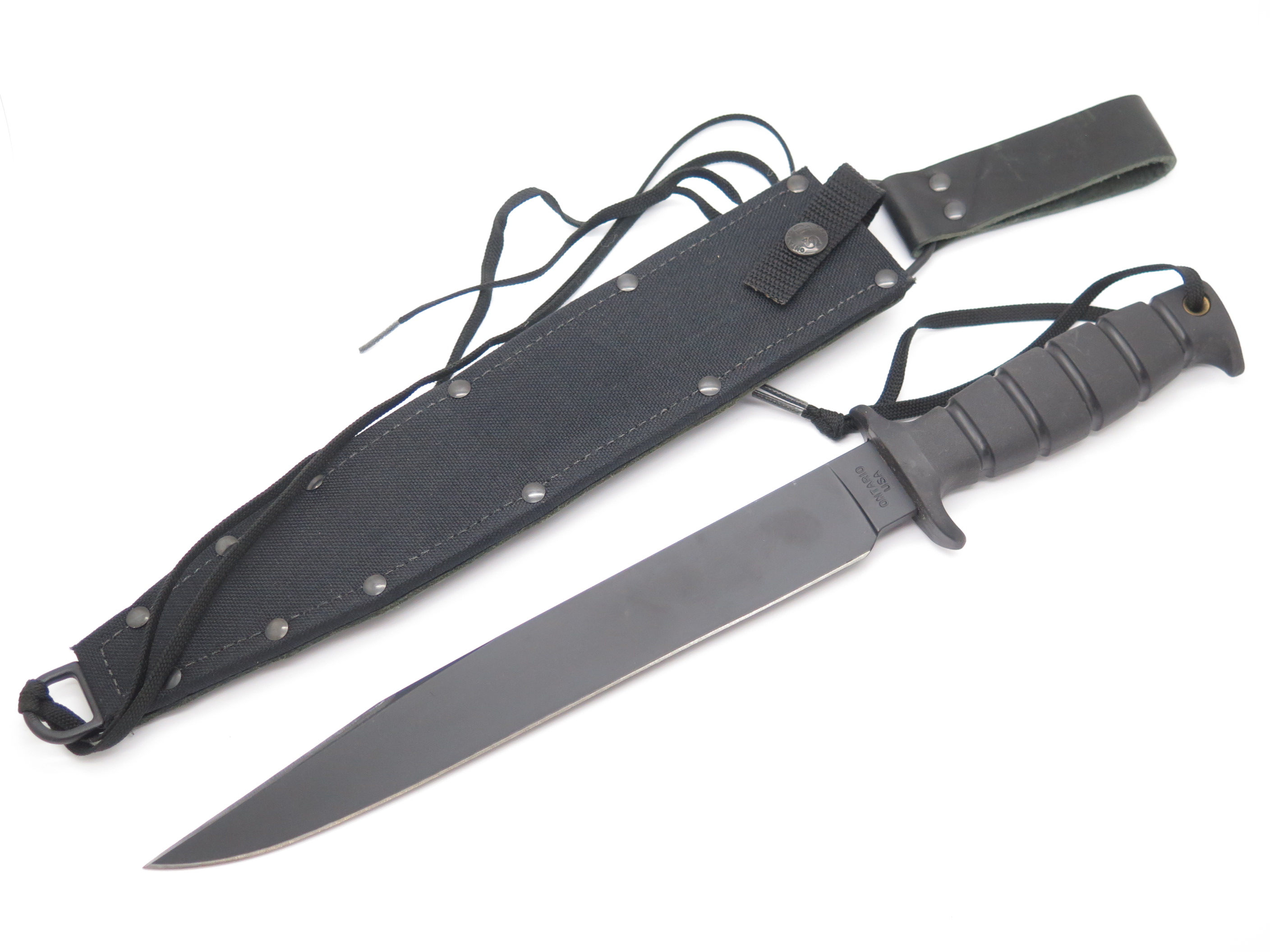 Vtg Ontario Spec-plus Frontiersman SP-18 Survival Fixed Blade