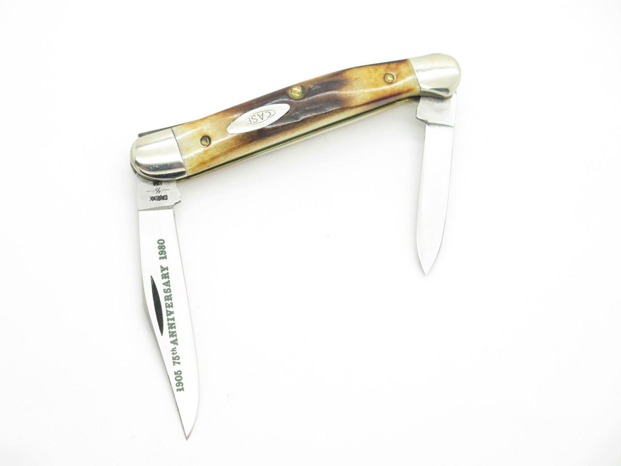 TTマウンテンコース 80周年 切手ファーストデイカバー Vtg Case XX 1980 75th Anniversary 52109X Copperhead Stag Folding