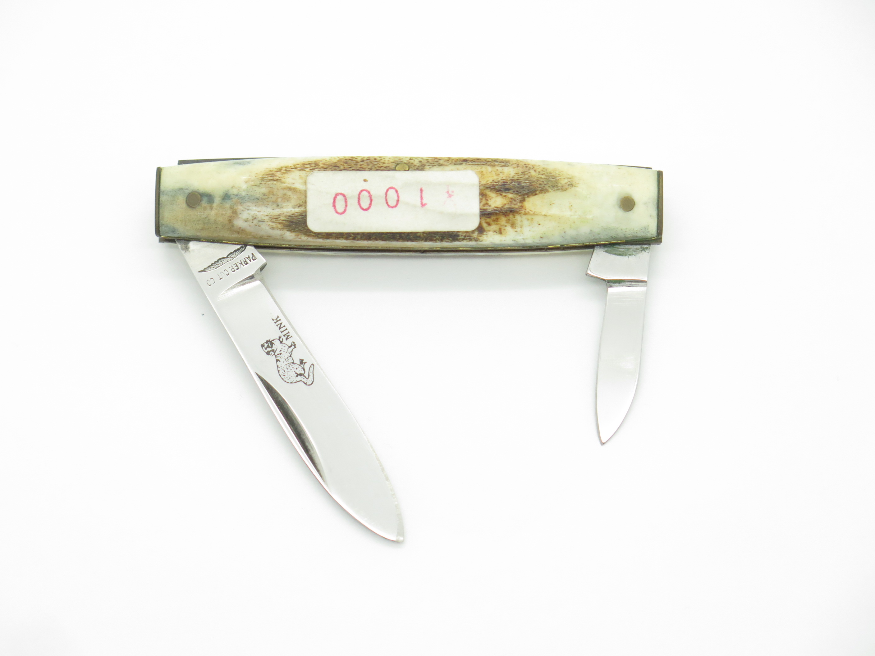 ナイフ　 小さな折り畳み　PARKER CUT SURGICAL STEEL No1047 GENUINE SMOOTH BONE STAG HANDLES ナイフ 小さな折り畳み PARKER CUT SURGICAL STEEL No1047