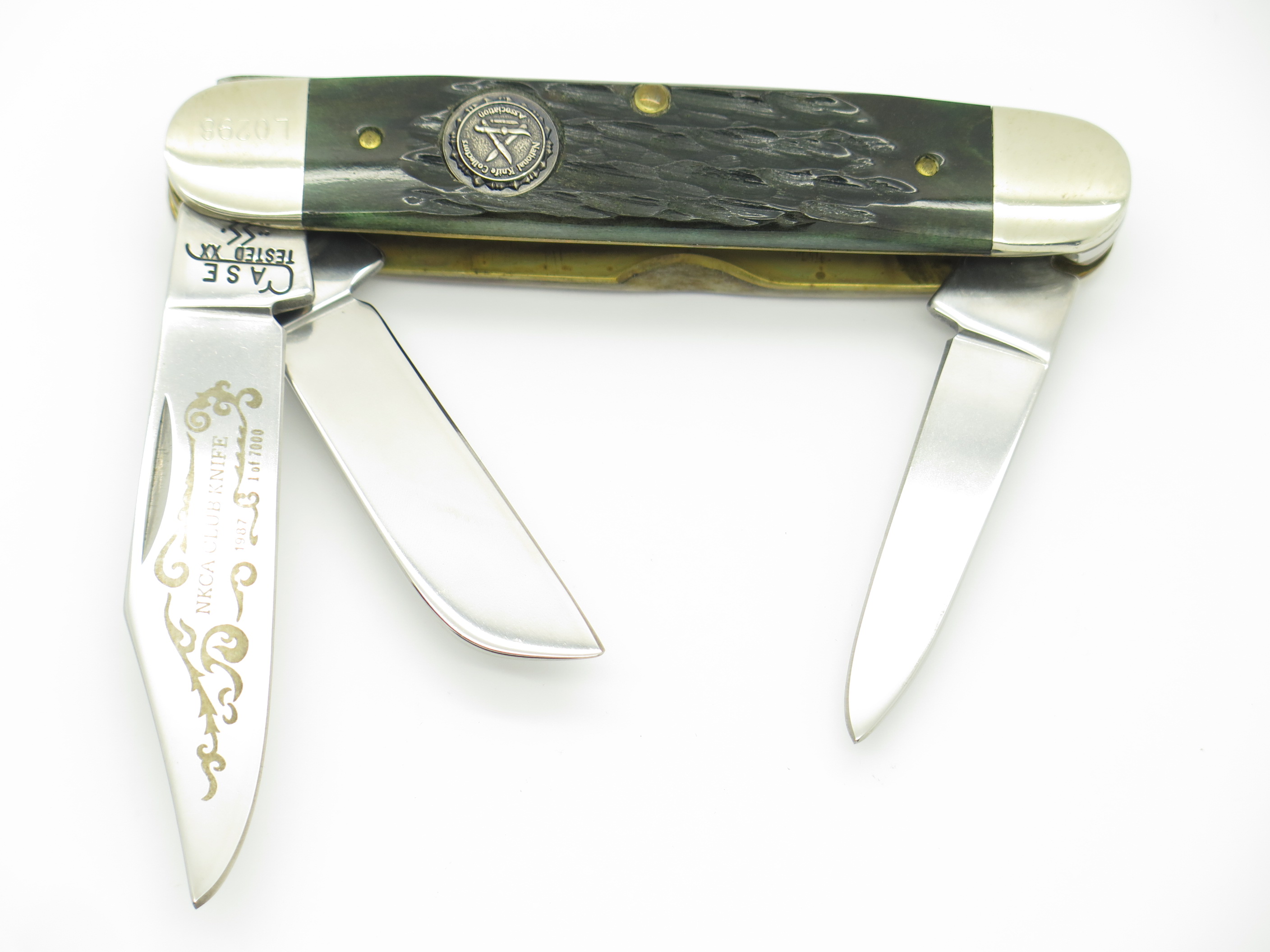 Vtg 1987 Case Tested XX NKCA 66349 1/2 Bone Folding Stockman