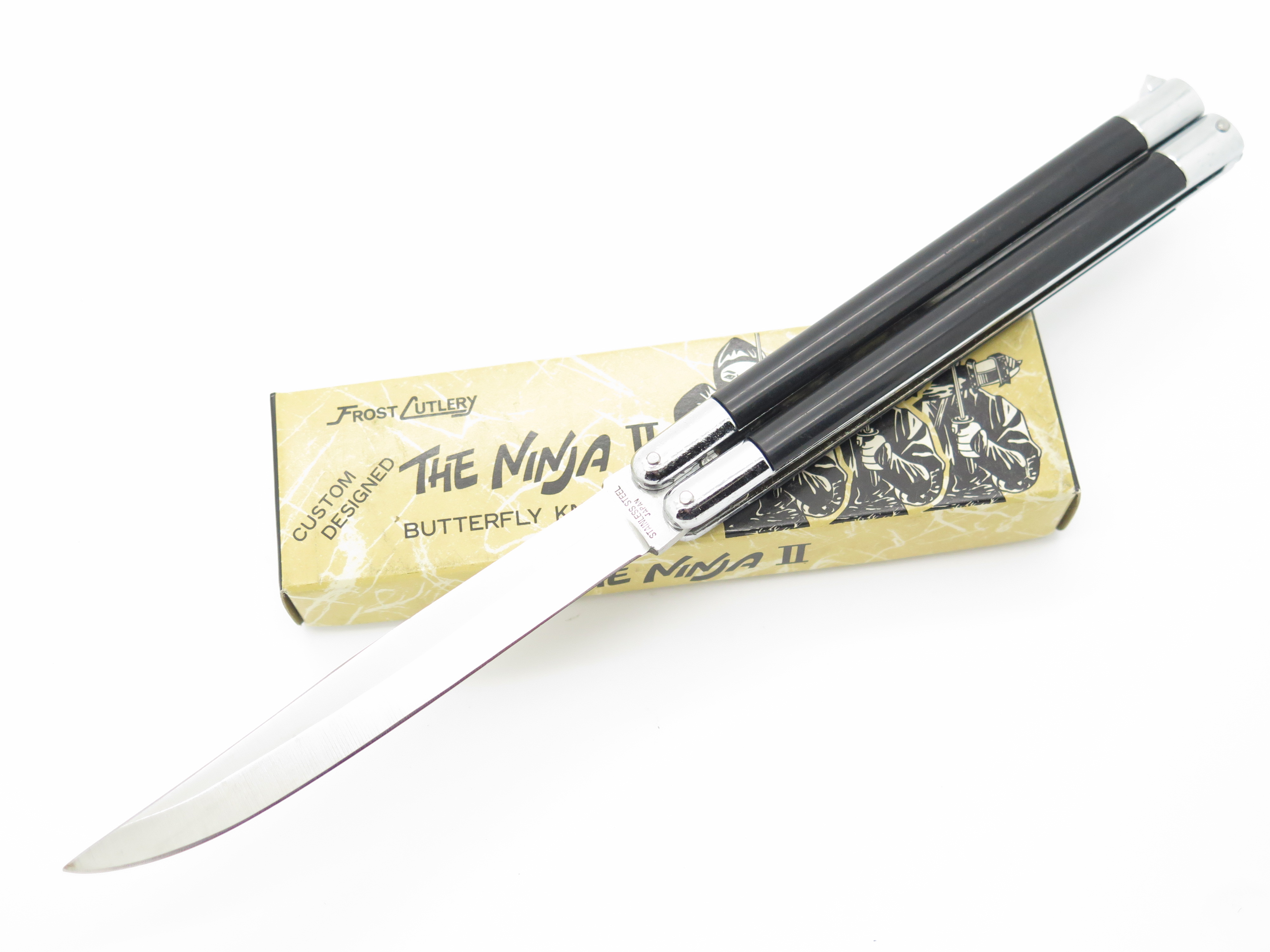 Vintage 1980s Frost Seki Japan Slim Folding Balisong Butterfly