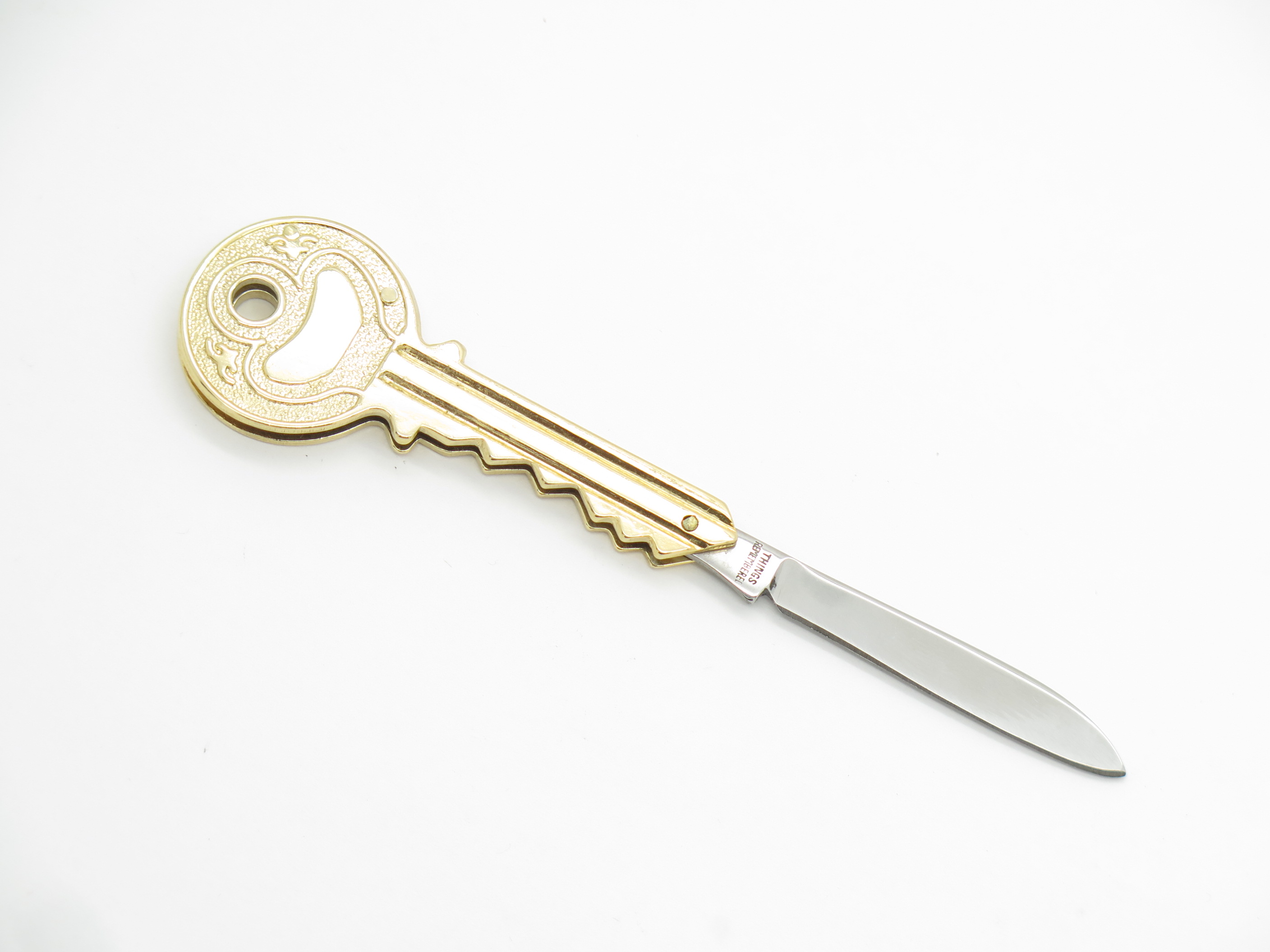Vtg Things Remembered Seizo Imai Seki Japan Brass Folding Pocket