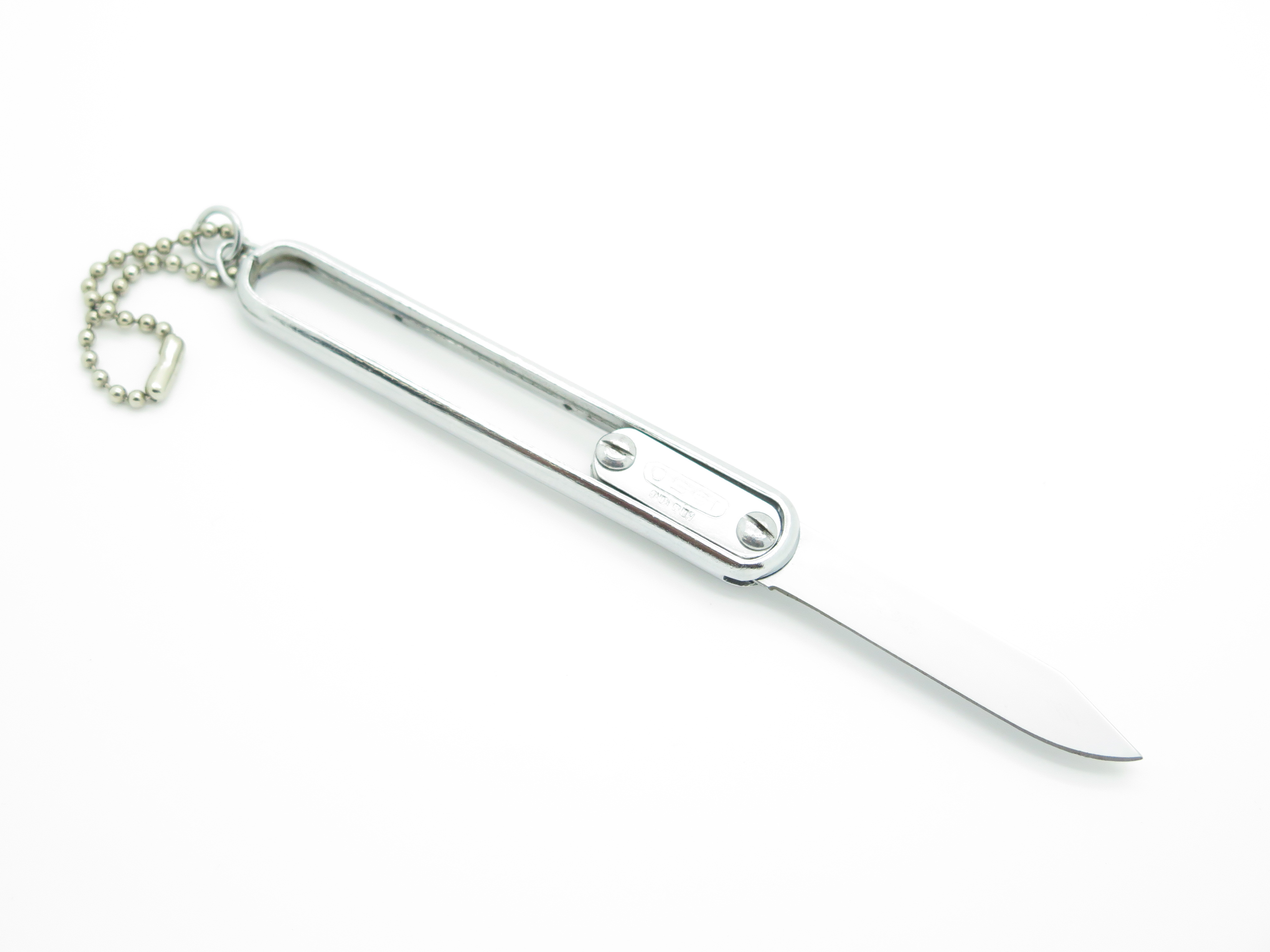 Vintage NOS 1950 Hong Kong Utility Razor Small Stainless Pocket