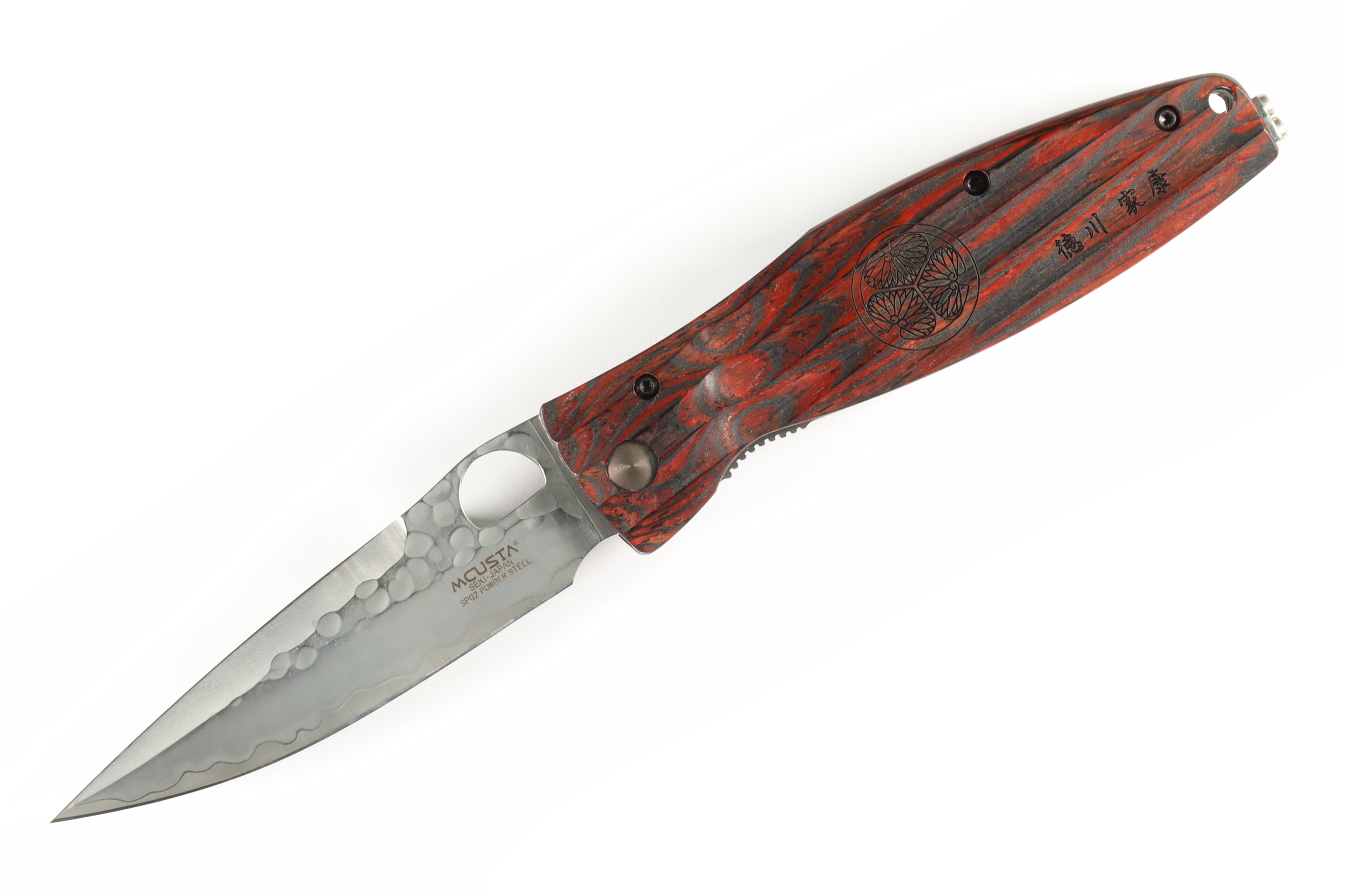 Mcusta Seki Japan MC-183G Ieyasu Samurai SPG2 San Mai Red Folding