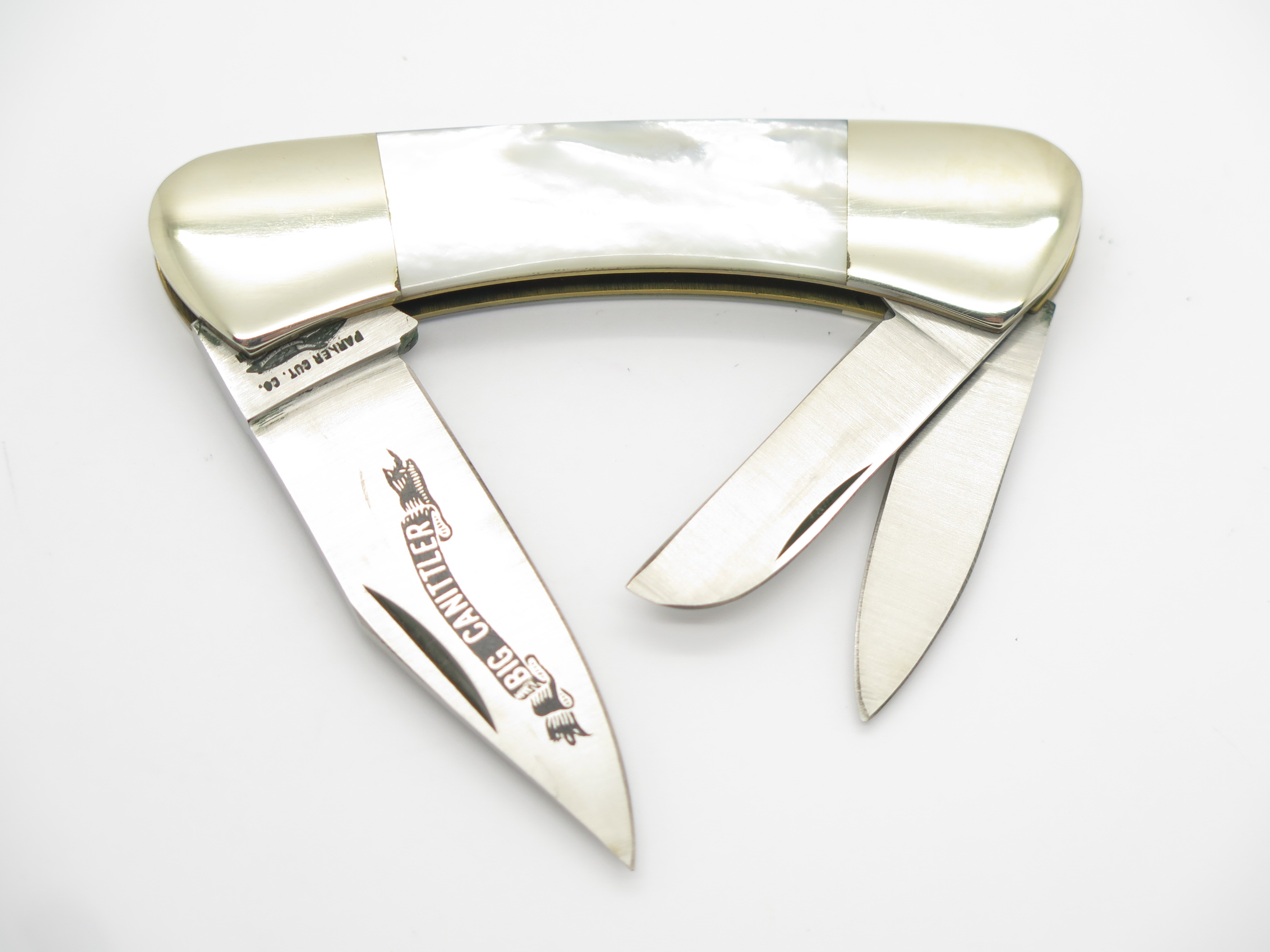 Vtg Parker Cut Co. Seizo Imai Seki Japan Mother of Pearl Stainless