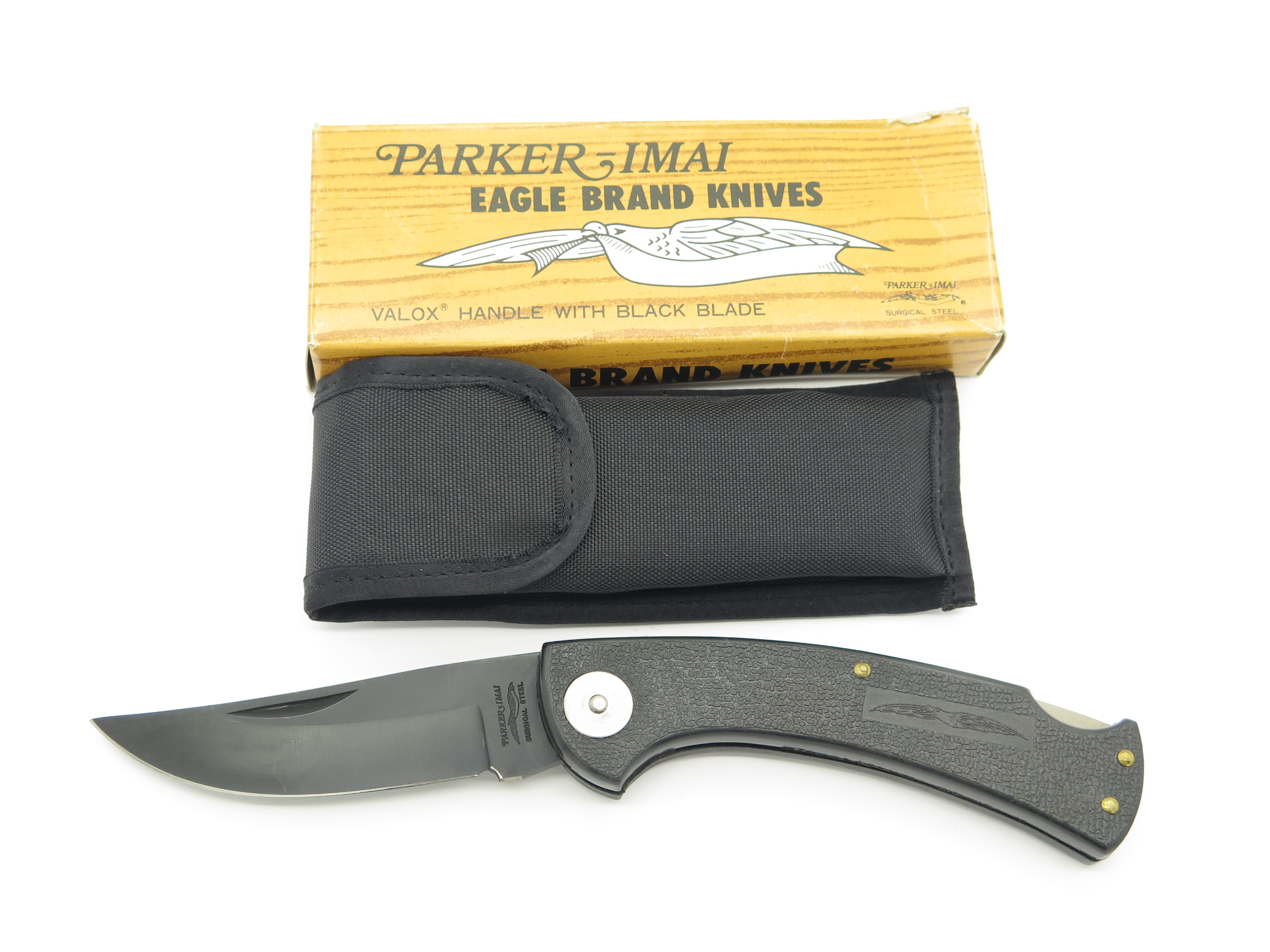 Vtg Parker Eagle Brand Imai K-115 Seki Japan Valox Black Folding