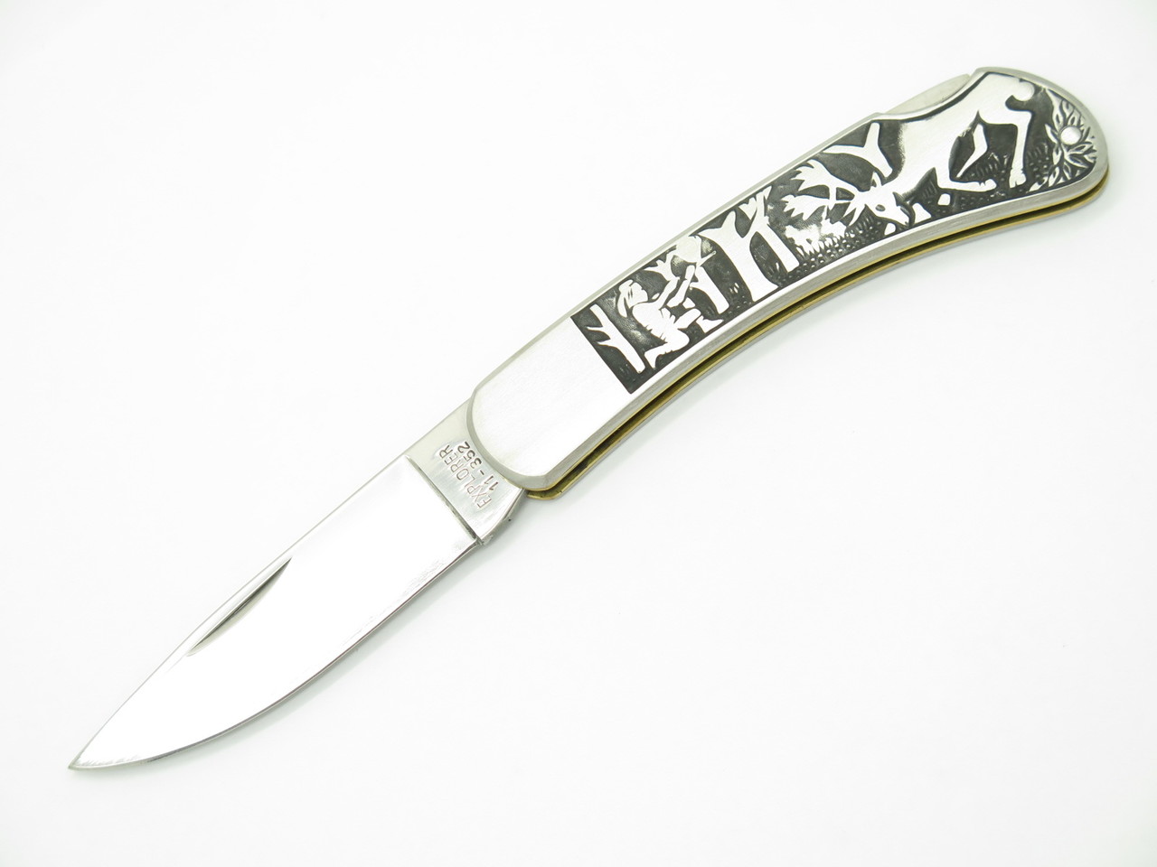 NOS Gutmann Explorer 11-352 Seki Japan Animal Stainless Lockback