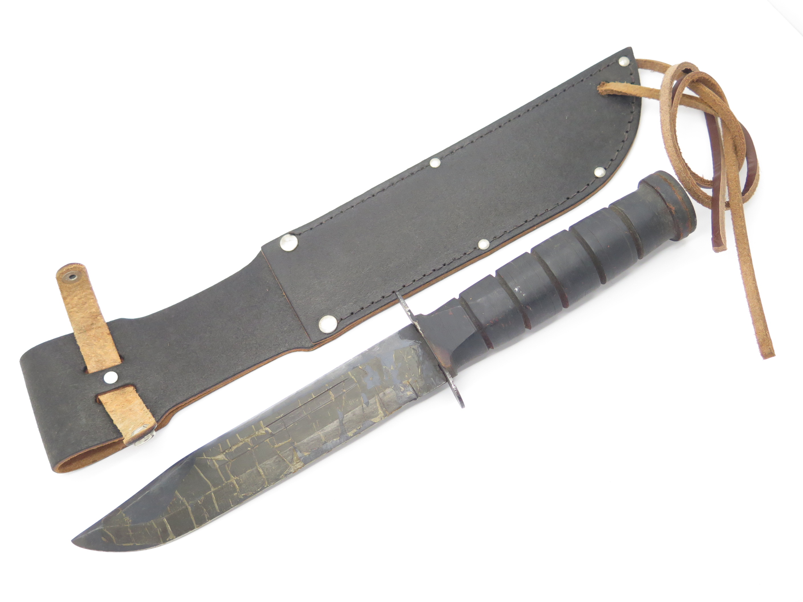 Vtg c. 1970s Valor Black USN USMC Tak Fukuta Japan Combat Survival